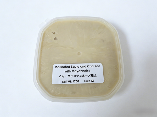 Marinated Squid and Cod Roe with Mayonaise